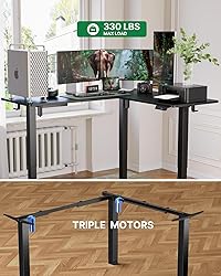 Marsail Standing Desk Adjustable Height with 4-in 1
