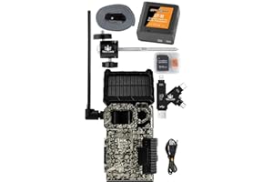 SPYPOINT Link-Micro-S-LTE Solar Cellular Trail Camera with LIT-10 Battery, Micro SD Card, Card Reader, and Mount (Link-Micro-S-LTE-V)