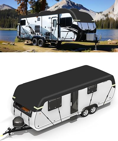 SUPAREE Caravan Roof Cover 6.5x3m 210D Oxford Waterproof UV Reflective Strips