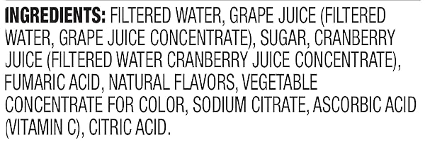 HAPPY BELLY GRAPE CRANBERRY JUICE COCKTAIL, 64 FL OZ BOTTLE