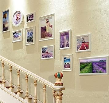 Amazon Co Jp デザイングループフォトフレーム装飾 フォトフレームウォールステッカー階段背景壁装飾 廊下通路壁3dソリッドウォールステッカー スポーツ アウトドア