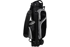 RJ GOLF RJ Sports Carter 14 Way Divider Top Transport Golf Cart Bag with Wheels/Handle - Men and Women Wheel Golf Bag