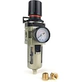 Primefit FR3802G 3/8-Inch Air Filter Regulator Combo with Gauge