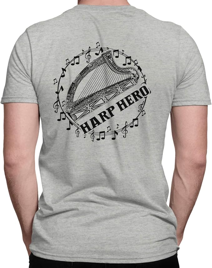 Awesome Harp Short Sleeve Tee, Funny Harp Hero Unisex TShirt