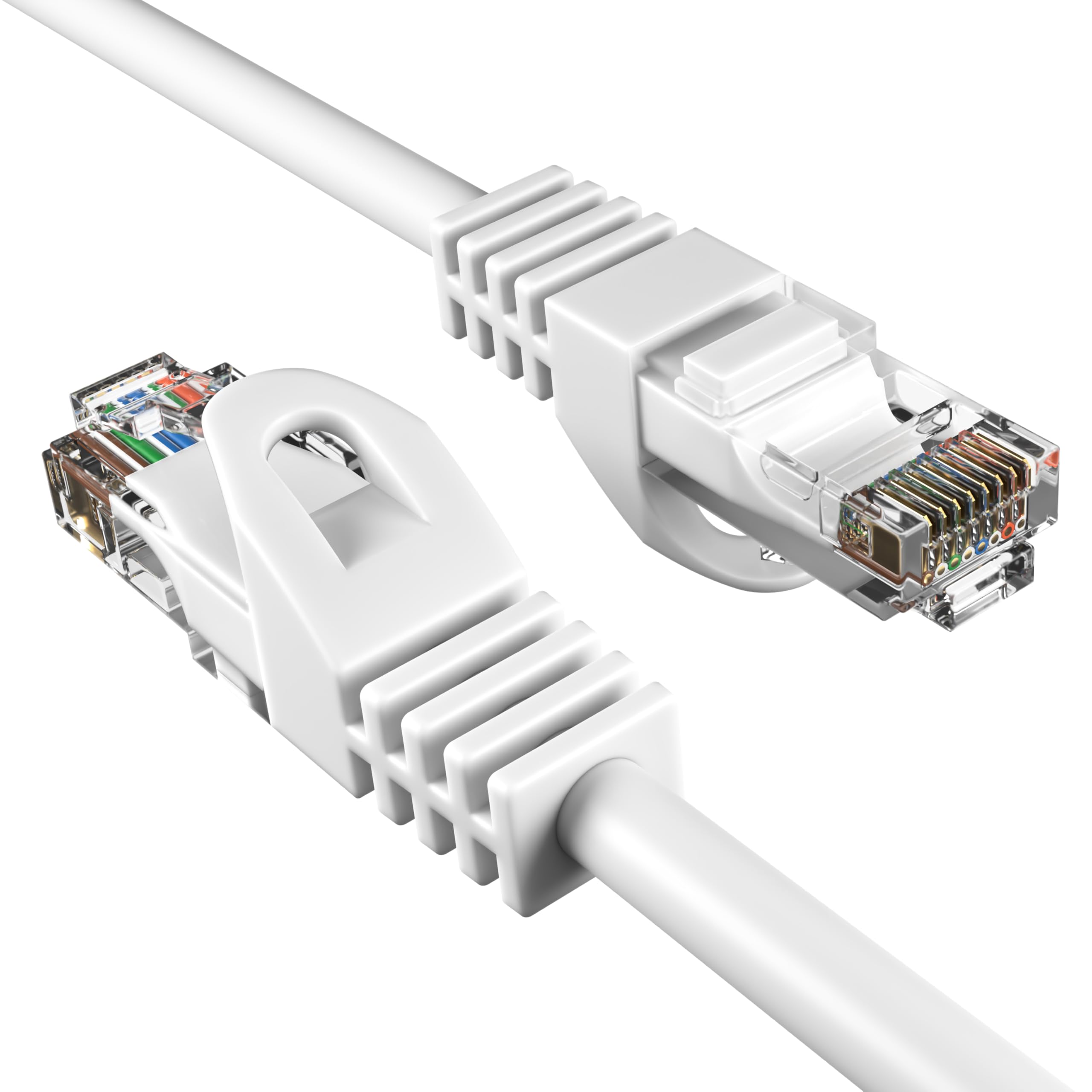 Photo 1 of Cables Direct Online Cat5e 5FT Network Ethernet Patch Cable, 350Mhz Internet Wire, Compatible with PC, Laptop, Modem, Router, TVs, Printer Cord, Consoles for Home and Office, White