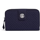 Vera Bradley Women's Microfiber Turnlock Wallet with RFID Protection