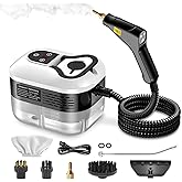 SRGARH High Pressure Steam Cleaner, 6-Level Adjustable, 15s Heat-Up, 1.2L Large Tank. Portable High Temp Bathroom Power Steamer Cleaning Machine Steam Cleaner For Home Use Kitchen Grease Car Cleaning