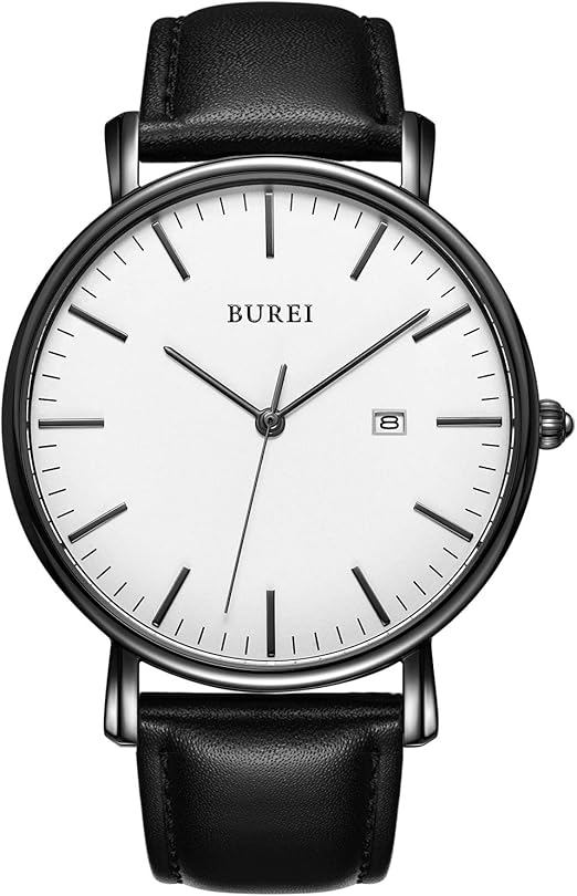burei men's fashion minimalist wrist watch