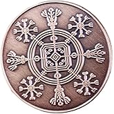 Hulinhjalmur Helm Of Disguise Invisible Icelandic Magical Symbol Norse Viking 1.25" Enamel Pin Badge