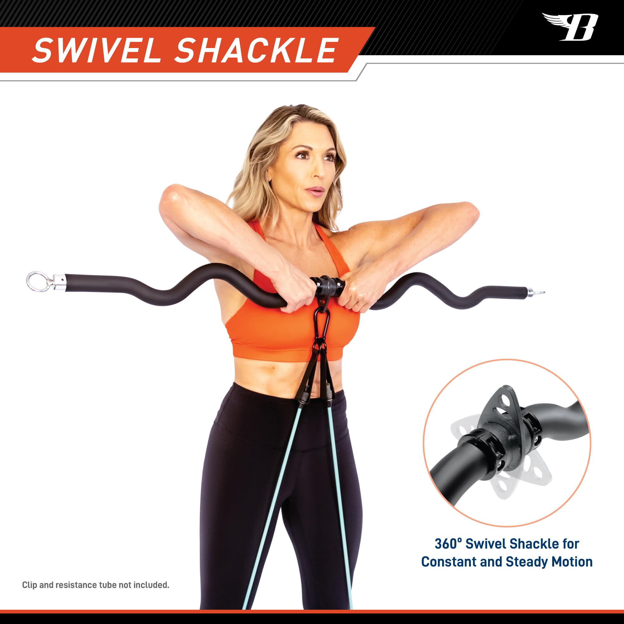 Marcy Deluxe Exercise Curl Bar for Lats, Curls and More for Home Gym Workouts BBEB-7355