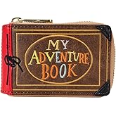 Loungefly Up 15th Anniversary Adventure Book Accordion Zip Around Wallet, Black