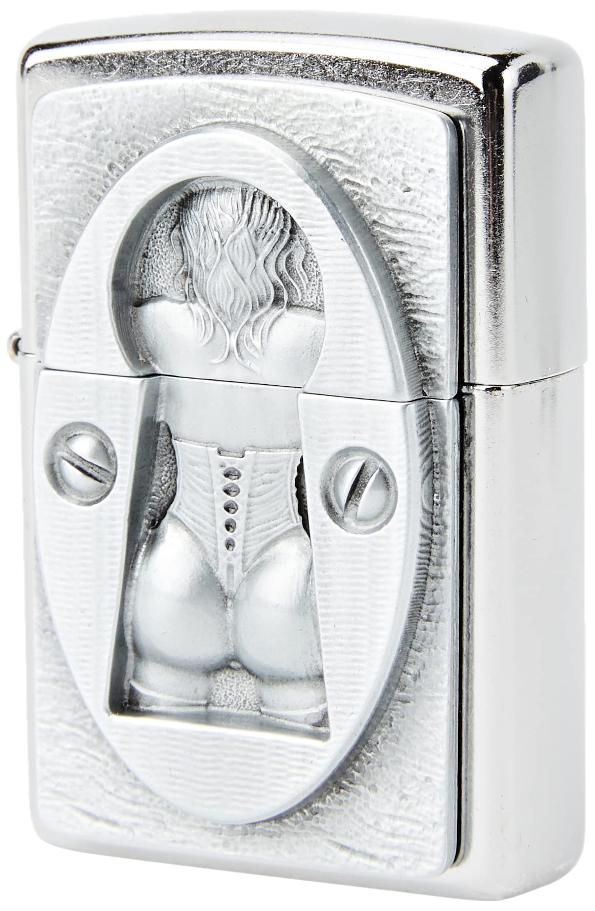 Zippo Keyhole Emblem Windproof Pocket Lighter - Chrome