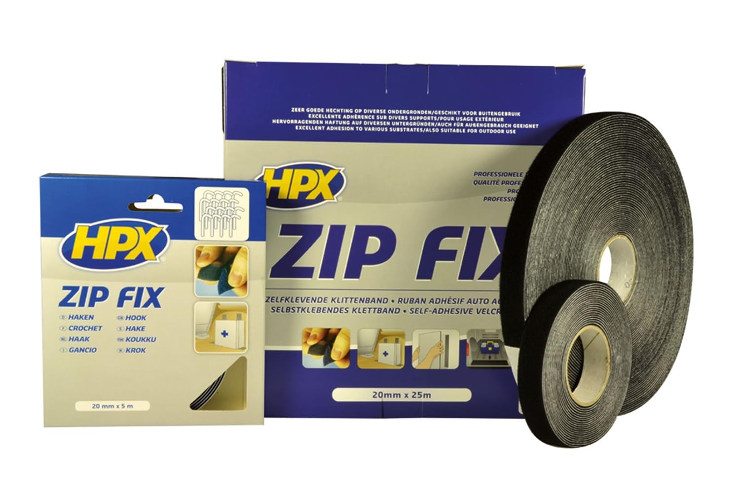 Hook and Loop Tape Zip Fix Fastener Tape 20 mm x 5m eBay