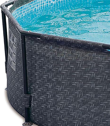 Summer Waves 14 X 48 Above Ground Frame Pool Set W Pump Dark Wicker Amazon Ca Patio Lawn Garden