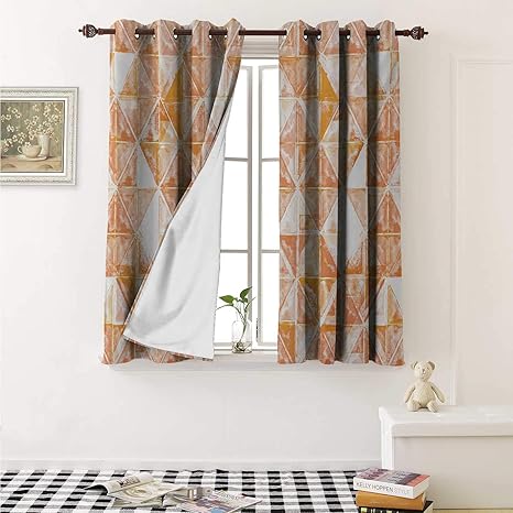 Amazon Com Shenglv Coral Waterproof Window Curtain Raster Based