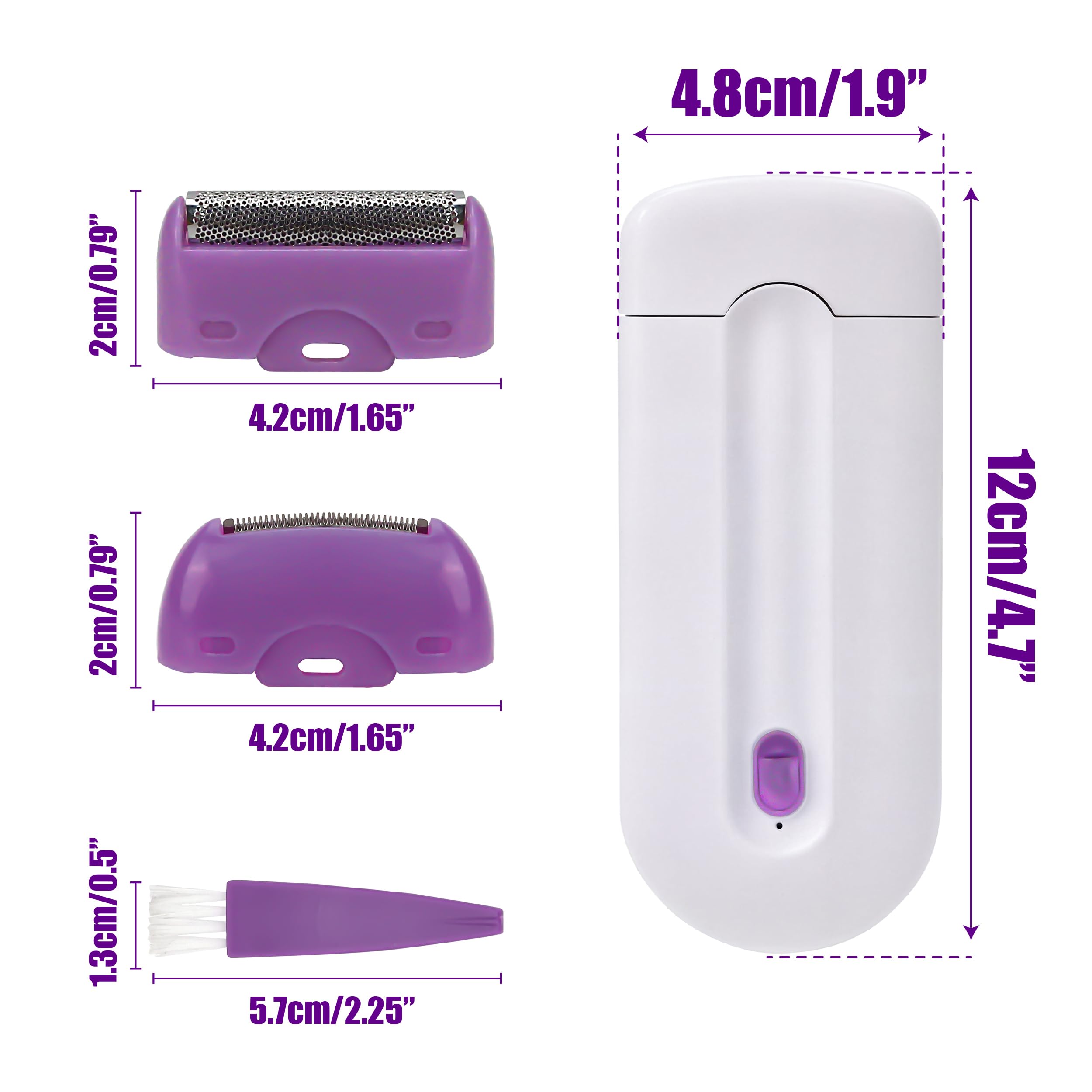 Laser Shaver for Women, Portable Painless Hair Touch Removal Tool, Rechargeable Epilator Smart Sensor-Light Technology Silky Hair Eraser Remover Smooth, Applicable to Any Part of Body, Mother Day Gift
