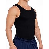 Esteem Apparel Max Mens Compression Shirt for Chest and Body Shaper Belly Slimming Shapewear Undershirt Tank Top for Men