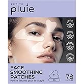 PETITE PLUIE Face Wrinkle Patches – 78 Count | Overnight K-Beauty Skincare with Bakuchiol, Collagen & Peptides | Anti-Wrinkle Tape for Frown Lines, Crow’s Feet & Smile Lines | Made in Korea