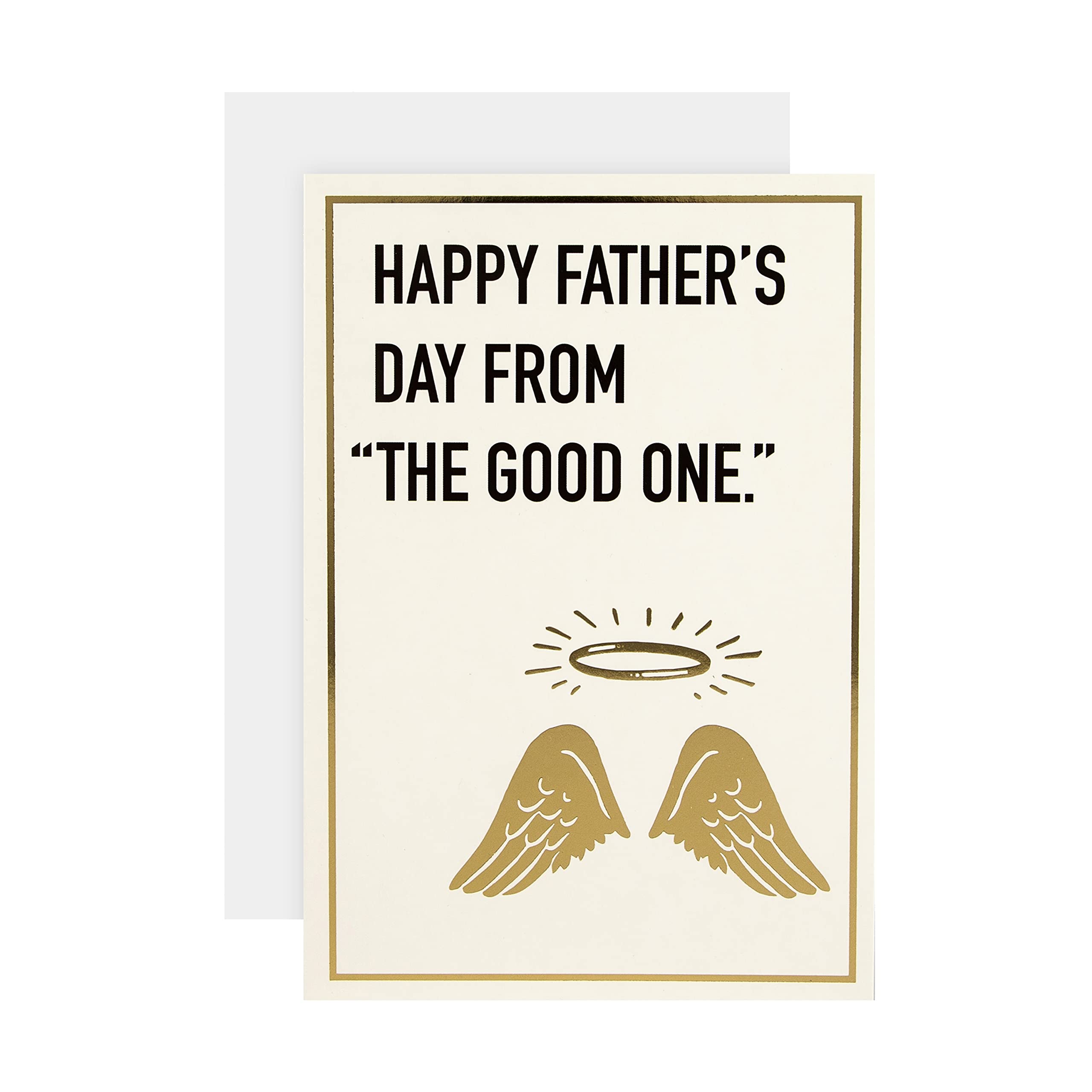 Hallmark Fathers Day Card from The Good One - Funny Angel Wings and Halo Design