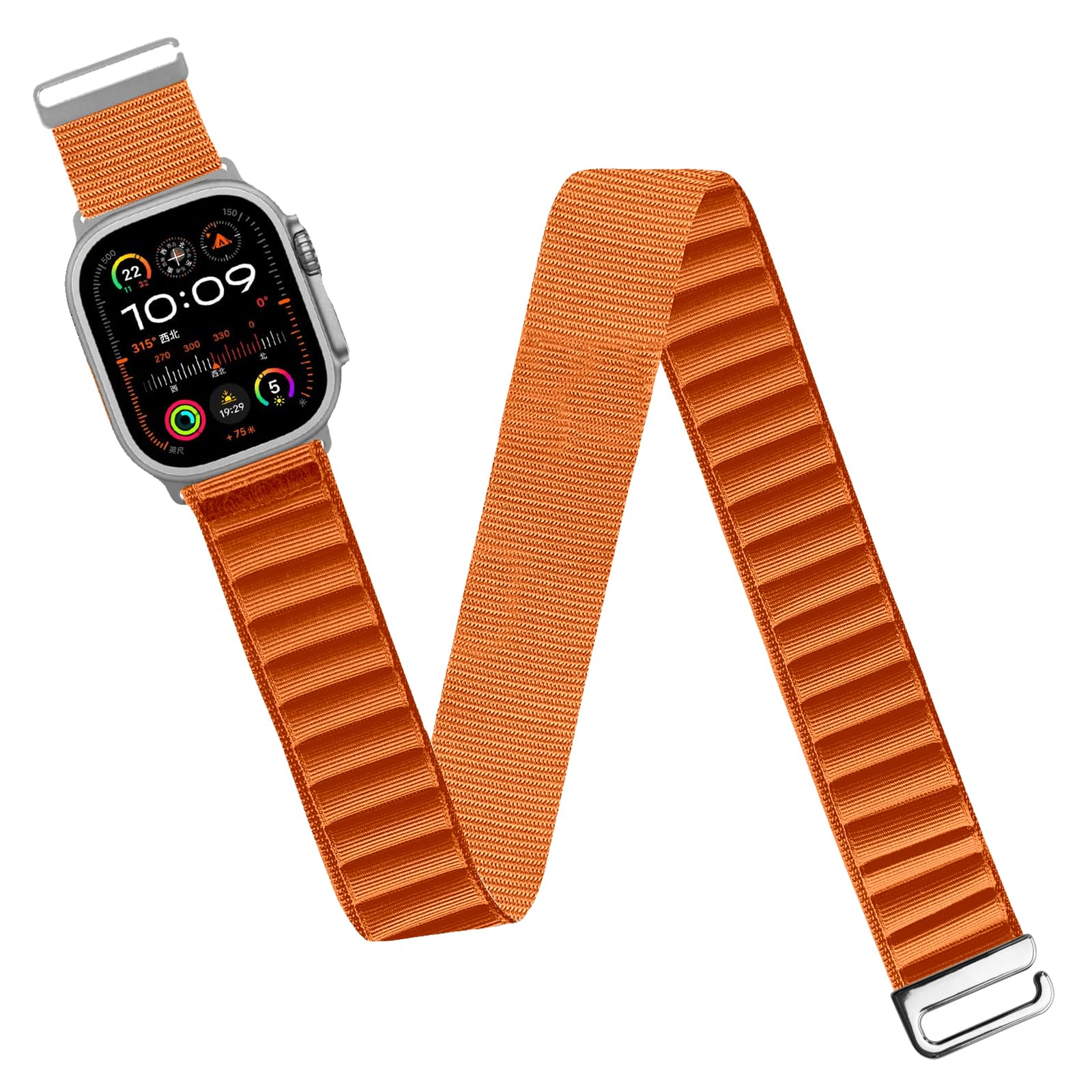Zspoly Alpine Loop Sport Arm Bicep Band Ankle Strap for Apple Watch Band 45mm 44mm 46mm 49mm 42mm 40mm 41mm 38mm, C-Hook Nylon Sport Arm/Ankle Strap for iWatch Ultra Series 11 10 9 8 7 6 5 4 3 2 1 SE