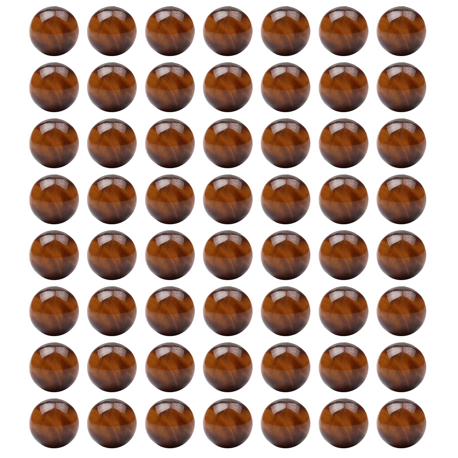 10mm Round Yellow Tiger Eye Gemstone Beads, 31-36pcs Loose Smooth Healing Power Stone Beads for Bracelet Necklace Jewellery Making and DIY Crafts, 1 Strand 15.5" — image 1