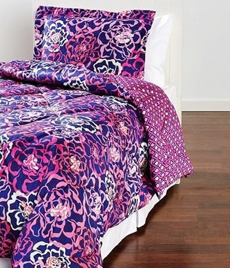 Amazon Com Vera Bradley Reversible Sateen Comforter Set Full