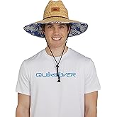 Quiksilver Men's Wide Brim Outdoor Lifeguard Straw Sun Hat