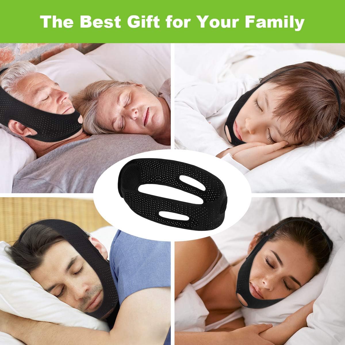 Anti Snoring Chin Strap for Men and Women, Anti Snoring Devices Ajustable Stop Snoring Solution, Snore Stopper Chin Straps Snore Reducing Snore Relief Sleep AIDS for Snoring Sleeping Mouth Breather: Health & Personal Care