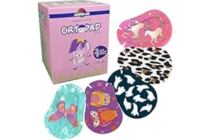 Ortopad® Bamboo Girls Eye Patches, 50/Box (Regular Size, 4+ yrs) Ghosts/Owls Pack