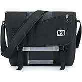OIWAS Messenger Bag for Men, 14 Inch Laptop Crossbody Bags Women Casual Satchel Shoulder Bag College Travel Office Briefcase