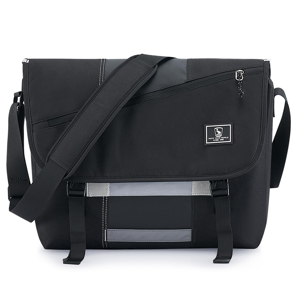 Photo 1 of OIWAS Messenger Bag for Men, 14 Inch Laptop Crossbody Bags Women Casual Satchel Shoulder Bag College Travel Office Briefcase