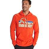 MARMOT Men's Coastal Hoody - Hooded Sweatshirt with Screen Printed Graphic, Jersey Lined Hood and Kangaroo Pocket