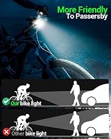 Victoper Bike Lights Front and Back 2025 Upgrade USB Rechargeable IPX4 view 4