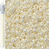 Miyuki Round Rocaille Seed Beads Size 8/0 22g Pearl Ceylon
