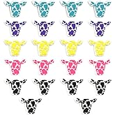 22PCS Silicone Focal Beads, Silicone Cow Shaped Beads Pen Beads Bulk Spacer Beads for DIY Craft Garland Keychain Lanyard Necklace Bracelet Jewelry Making Accessories Handmade Crafts