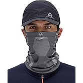 Pioneer Camp Men's Winter Neck Gaiter Warmer Gator Windproof with Ear Loops Seamless Face Mask for Ski Snowboard Cold Weather