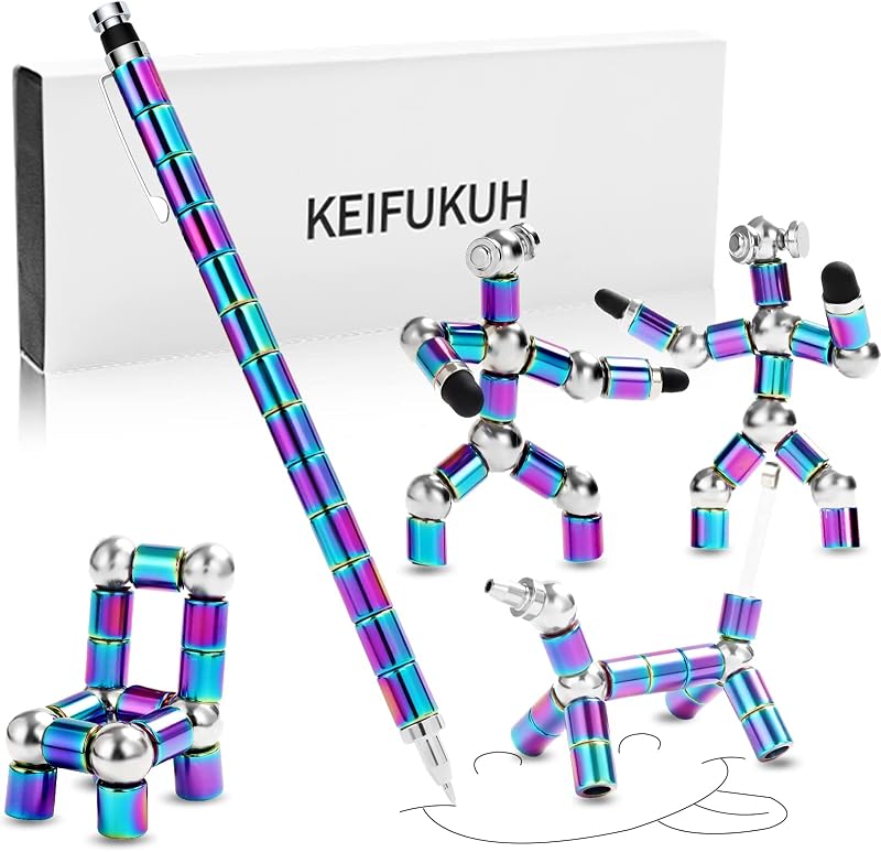 KEIFUKUH Fidget Gel Pen Kids Teens Gift Set with Gift Box