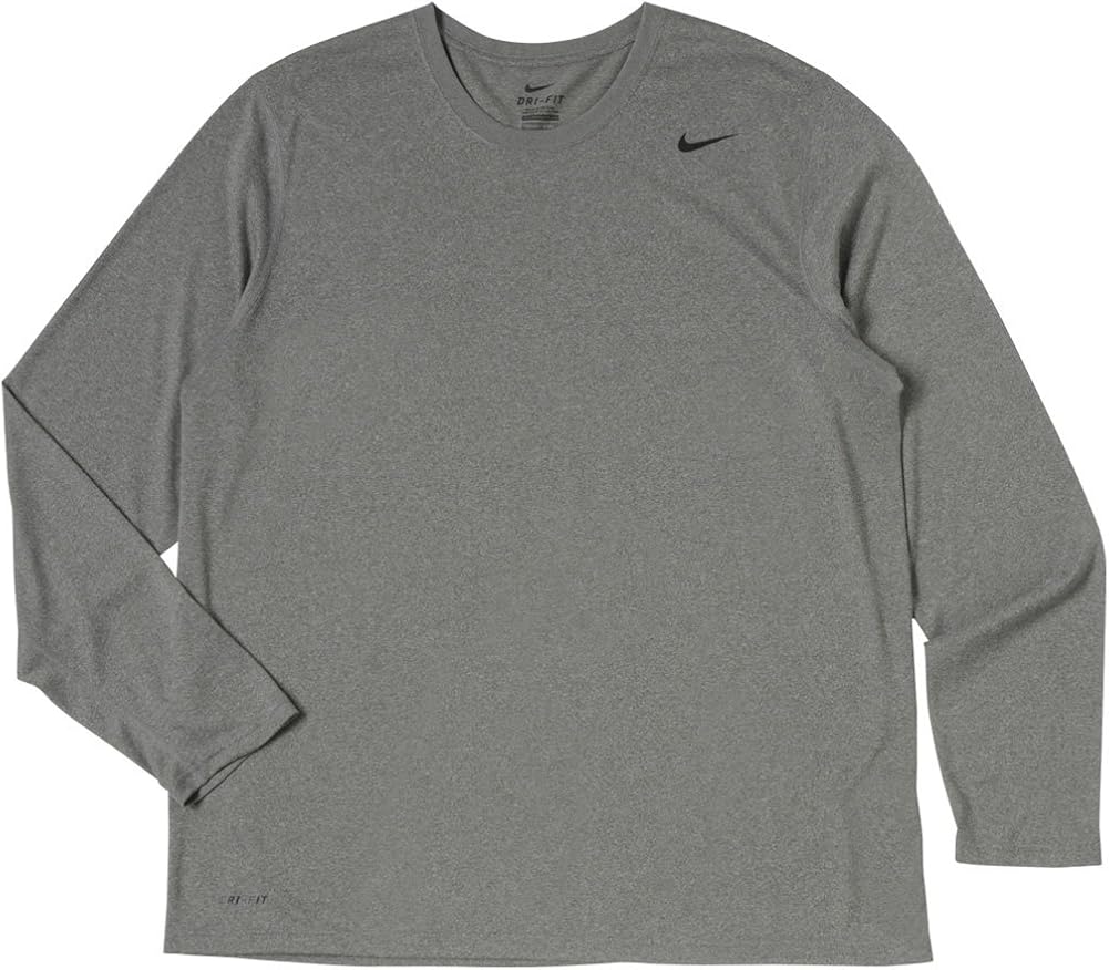 Nike Men's Carbon Heather Legend Long Sleeve Performance