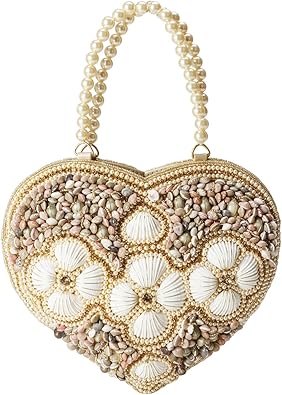 gold pearl clutch bag