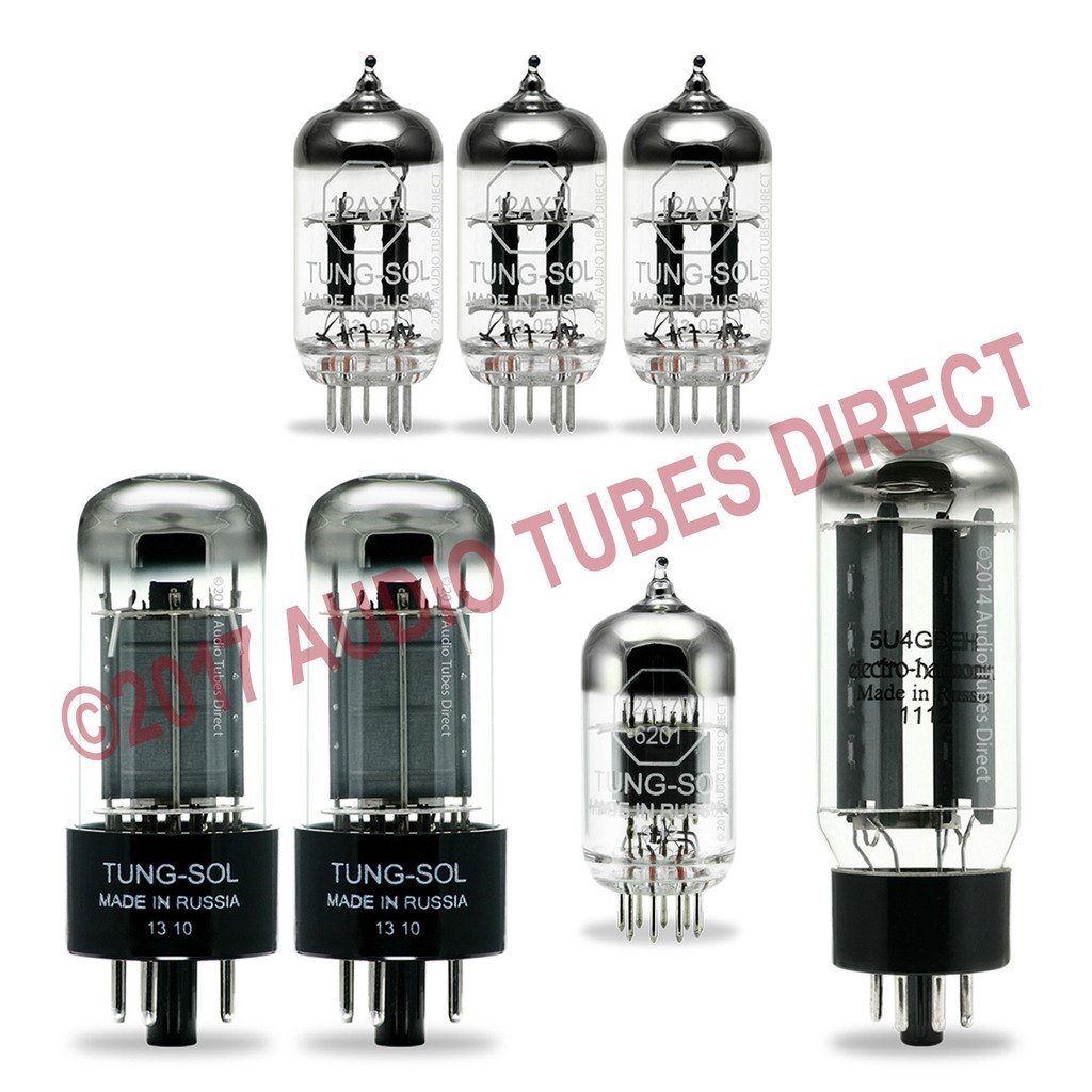 Tung-Sol Electro-Harmonix Tube Upgrade Kit For Fender Princeton Reverb Amps w 5U4GB