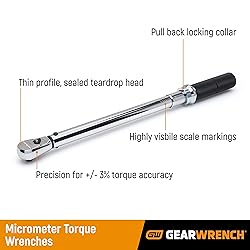 GEARWRENCH 3/8" Drive Micrometer Torque Wrench