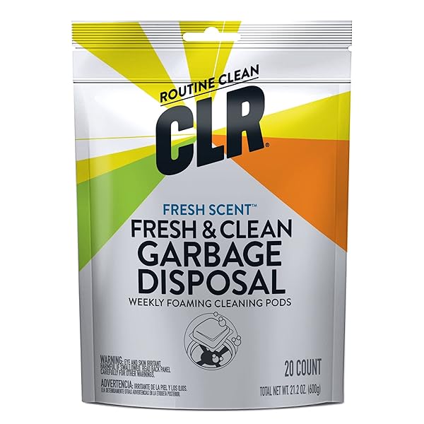 CLR BRANDS GARBAGE DISPOSAL CLEANER AND DEODORIZER PODS,...