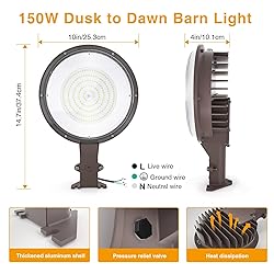 LED Barn Light 150W, 170LM/W Efficient Dusk to Dawn