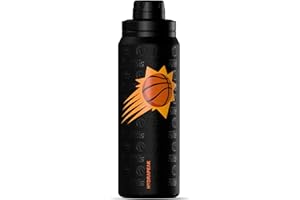 Hydrapeak x NBA Officially Licensed Phoenix Suns 26 oz Active Water Bottle with Chug Lid and Handle Reusable Stainless Steel Double Wall Insulated Sports Gift