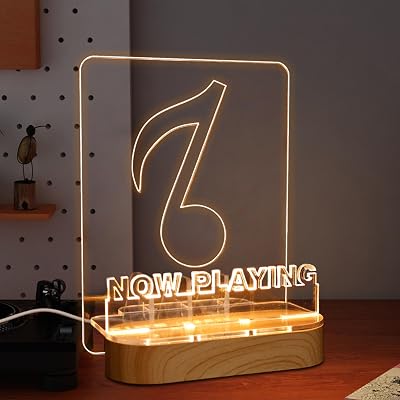YuanDian Light Up Now Playing Vinyl Record Stand USB Powered