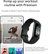Fitbit Charge 6 Activity Tracker with 6 Months Premium Included Obsidian Black view 7