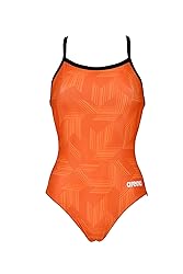 ARENA Girls' Swimsuit Puzzled Team Print MaxLife