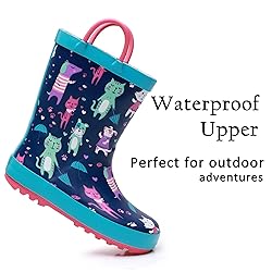 LANCDON Toddler Rain Boots for Boys and Girls
