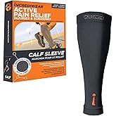 Incrediwear Calf Sleeve - Calf Sleeves for Men and Women to Help with Muscle Pain Relief, Shin Splints, and Muscle Recovery (Charcoal, S/M)