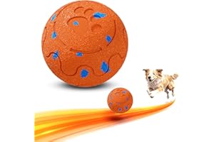 morhandisn Dog Balls: Interactive Dog Ball, Self-Moving Dog Toy with Auto-Rolling & Bouncing, E-TPU Material, IP54 Waterproof, Motion-Activated, for Small/Medium/Large Dogs (Orange)